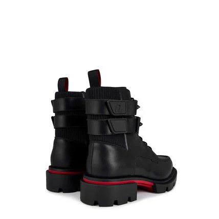 Christian Louboutin o1s1wg110924 Our Fight Flat Boots in Black Size US 12.5 / EU 45-46 - 2 Thumbnail