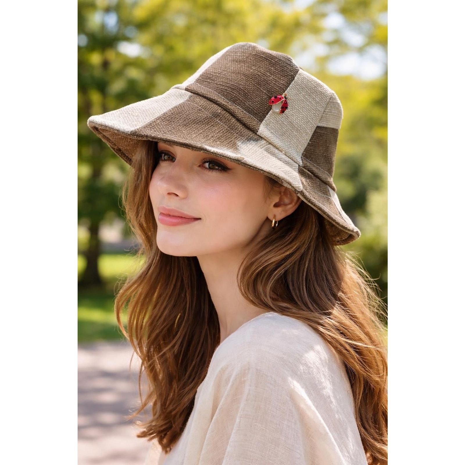 Other Upcycled Canvas Bucket Hat Small – Bonnie Bucket Patchwork Size ONE SIZE - 1 Thumbnail