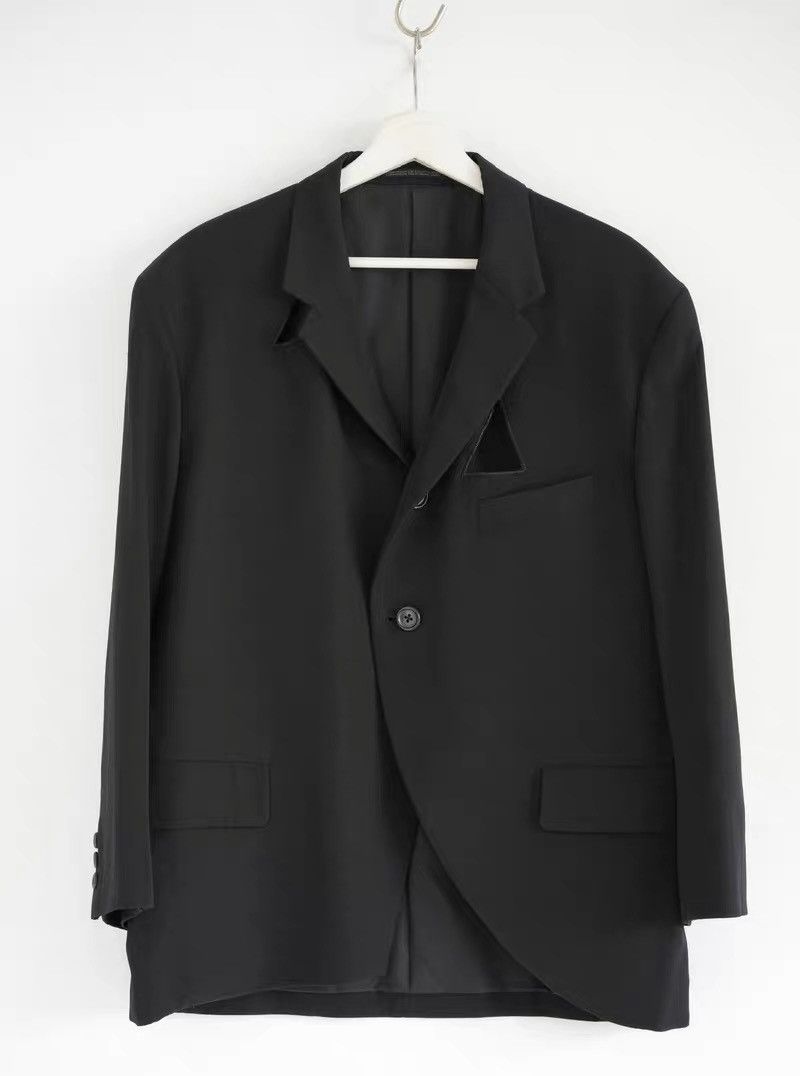 Yohji Yamamoto Yohji Yamamoto 92SS Triangle Cutout Blazer Size 38S - 1 Thumbnail