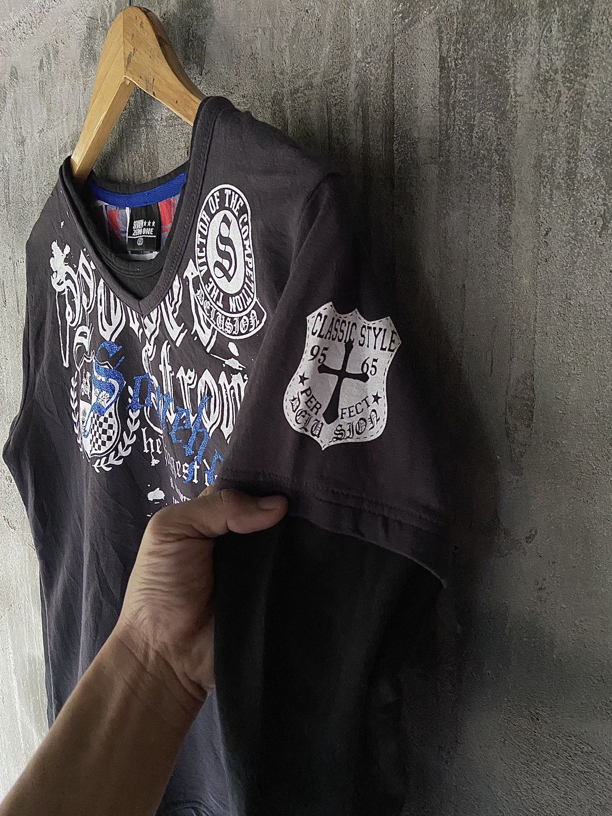 Beauty Beast × Hysteric Glamour × Japanese Brand AUTHENTIC FEELING OF PRESENCE DOUBLE LAYER LONG SLEEVE Size US S / EU 44-46 / 1 - 7 Thumbnail
