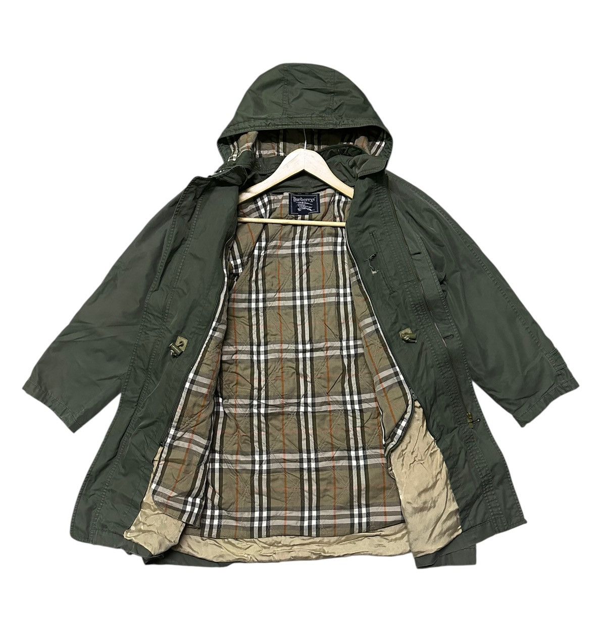 Burberry Vintage Burberry nova checked lining parka jacket hooded Size US M / EU 48-50 / 2 - 2 Thumbnail