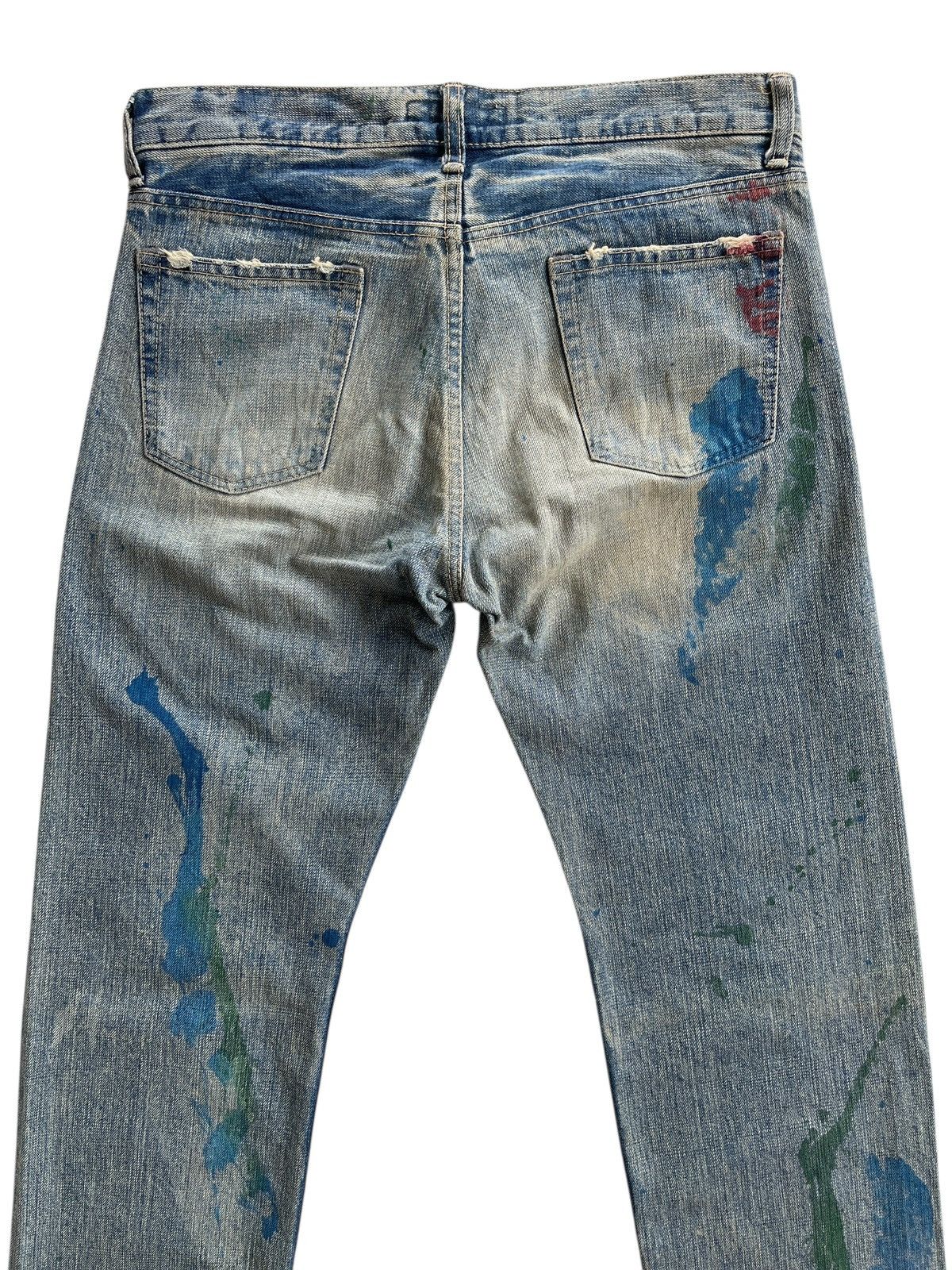 Japanese Brand DOMINGO Co.Ltd JAPAN PAINTS SPLATTED DENIM Size US 31 - 7 Thumbnail