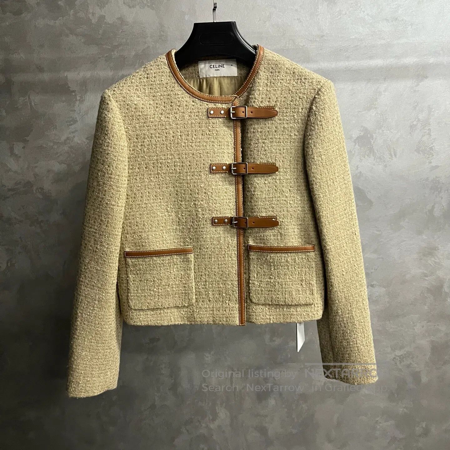 Celine CELINE Knitted circular wool jacket with shoulder straps| Size S / US 4 / IT 40 - 1 Thumbnail
