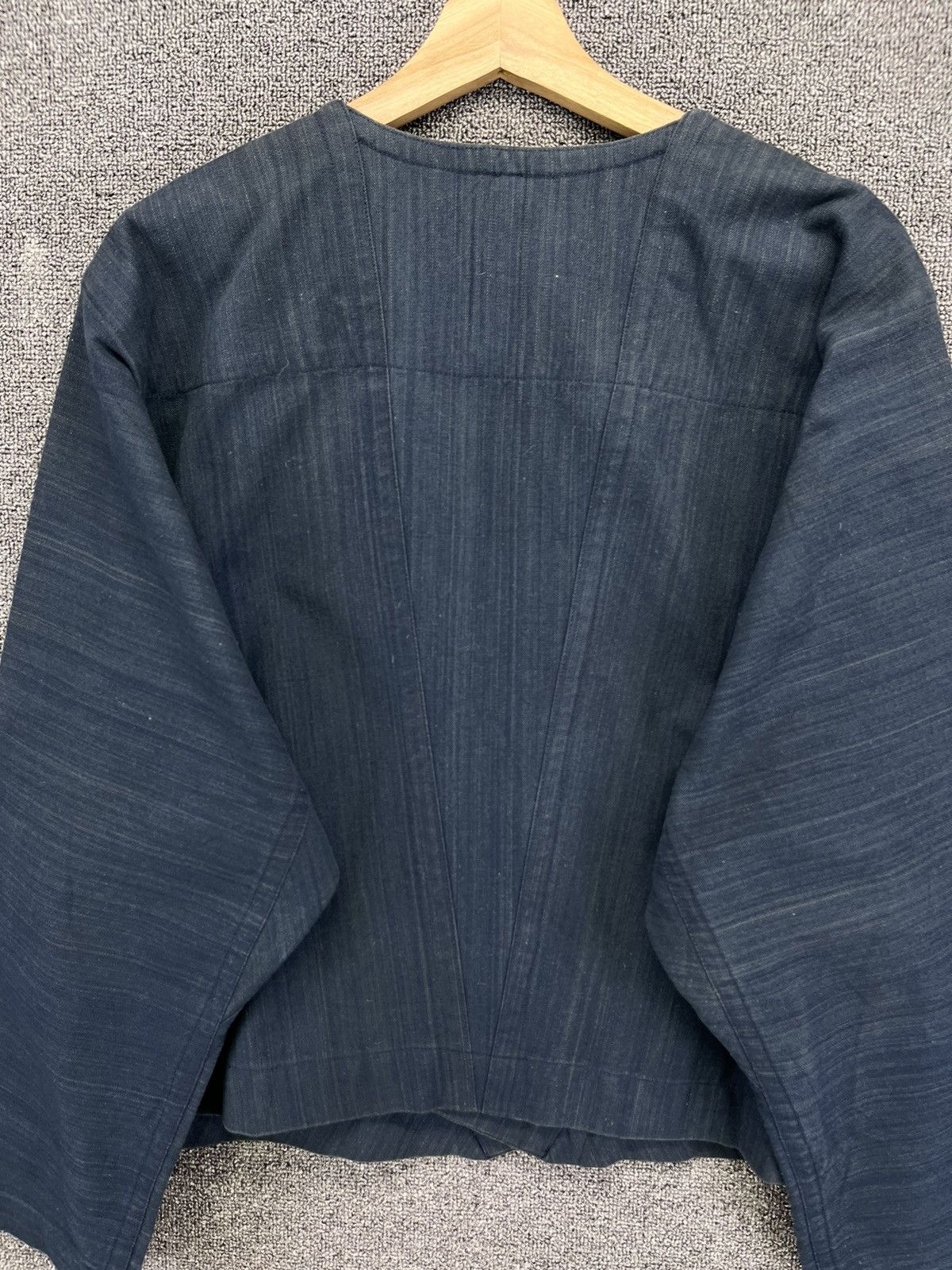 Issey Miyake Vintage Issey Miyake Plantation Cardigan Rare Denim Jacket Size M / US 6-8 / IT 42-44 - 9 Thumbnail