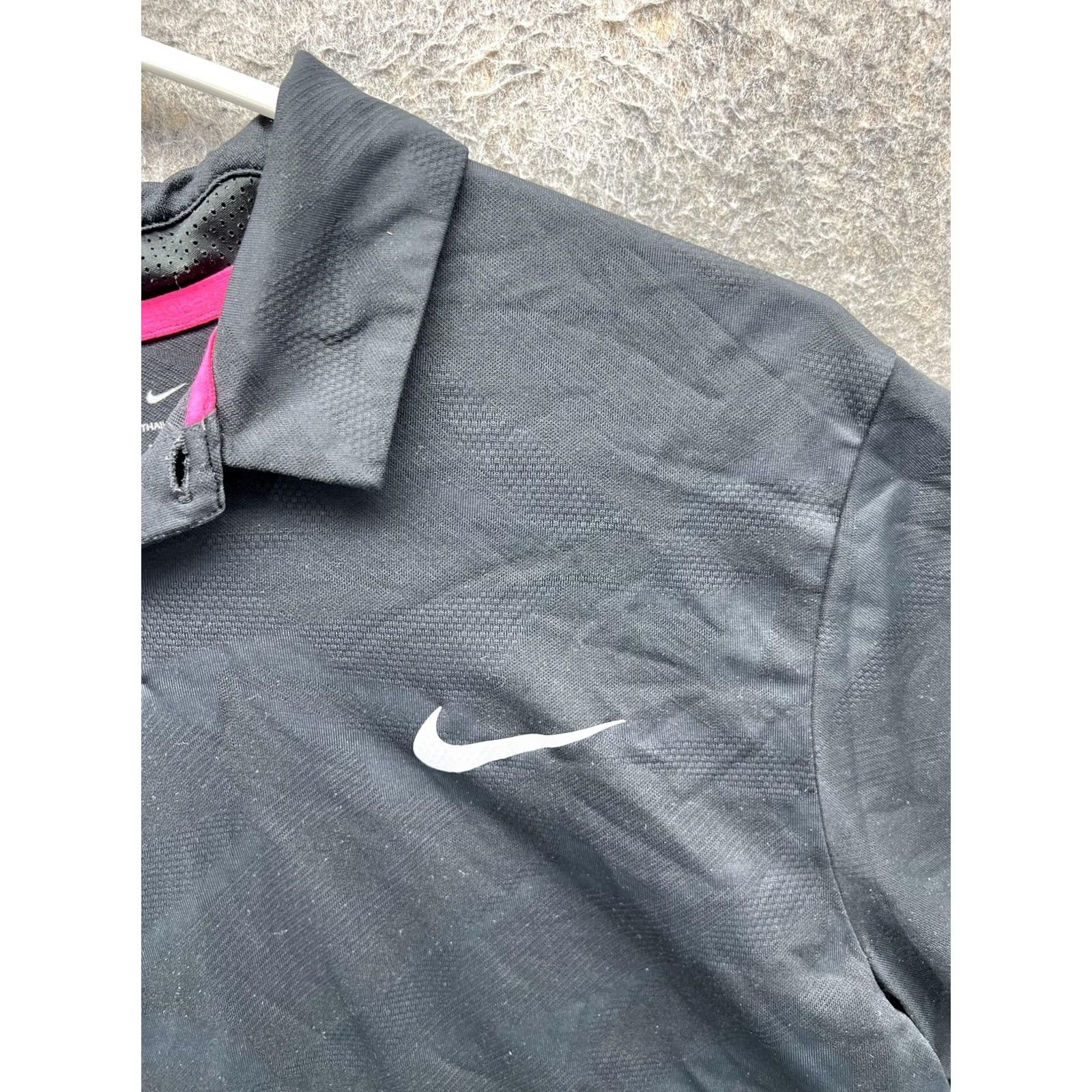 Nike Nike Golf Polo Shirt Men Medium Black Tour Performance Dri Fit Swoosh Golfer Size US M / EU 48-50 / 2 - 7 Thumbnail