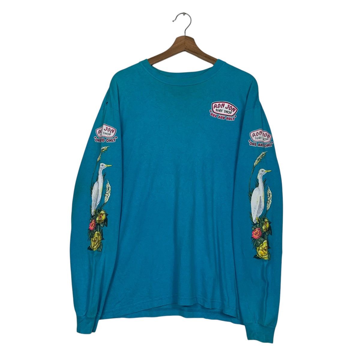 Ron Jon Surf Shop 90’s RON JON SURF SHOP Big Logo Long Sleeve Tees #2847-C128 Size US L / EU 52-54 / 3 - 10 Thumbnail