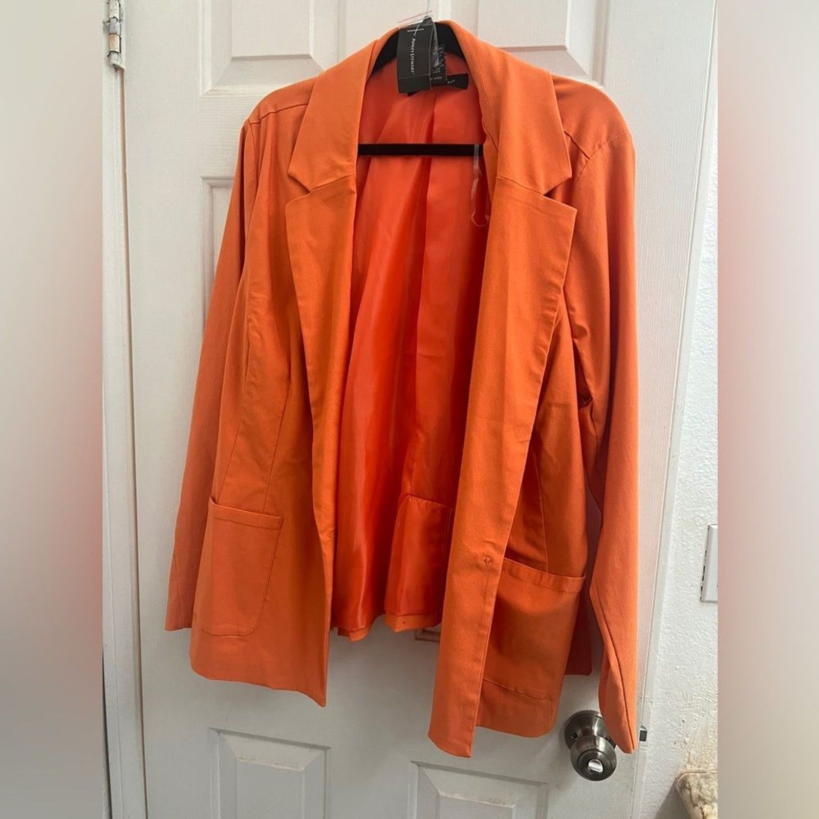 Other Ashley Stewart Orange Spring Work Wear Plus Size Blazer Size 3XL / US 20-22 - 1 Thumbnail