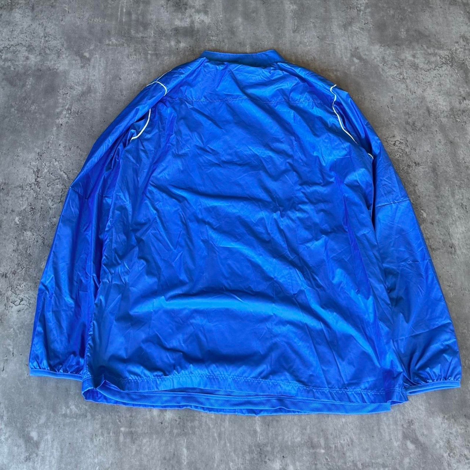 Nike × Nike ACG × Vintage Vintage Y2K Blue Soccer Embroidered Lightweight Jacket Size US XL / EU 56 / 4 - 2 Thumbnail