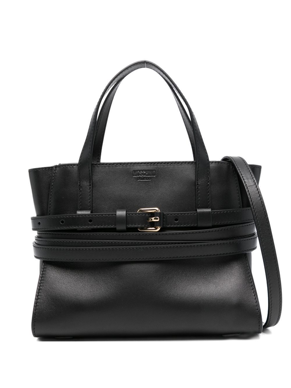 Moschino TIE ME SMALL LEATHER HANDBAG Size ONE SIZE - 1 Thumbnail
