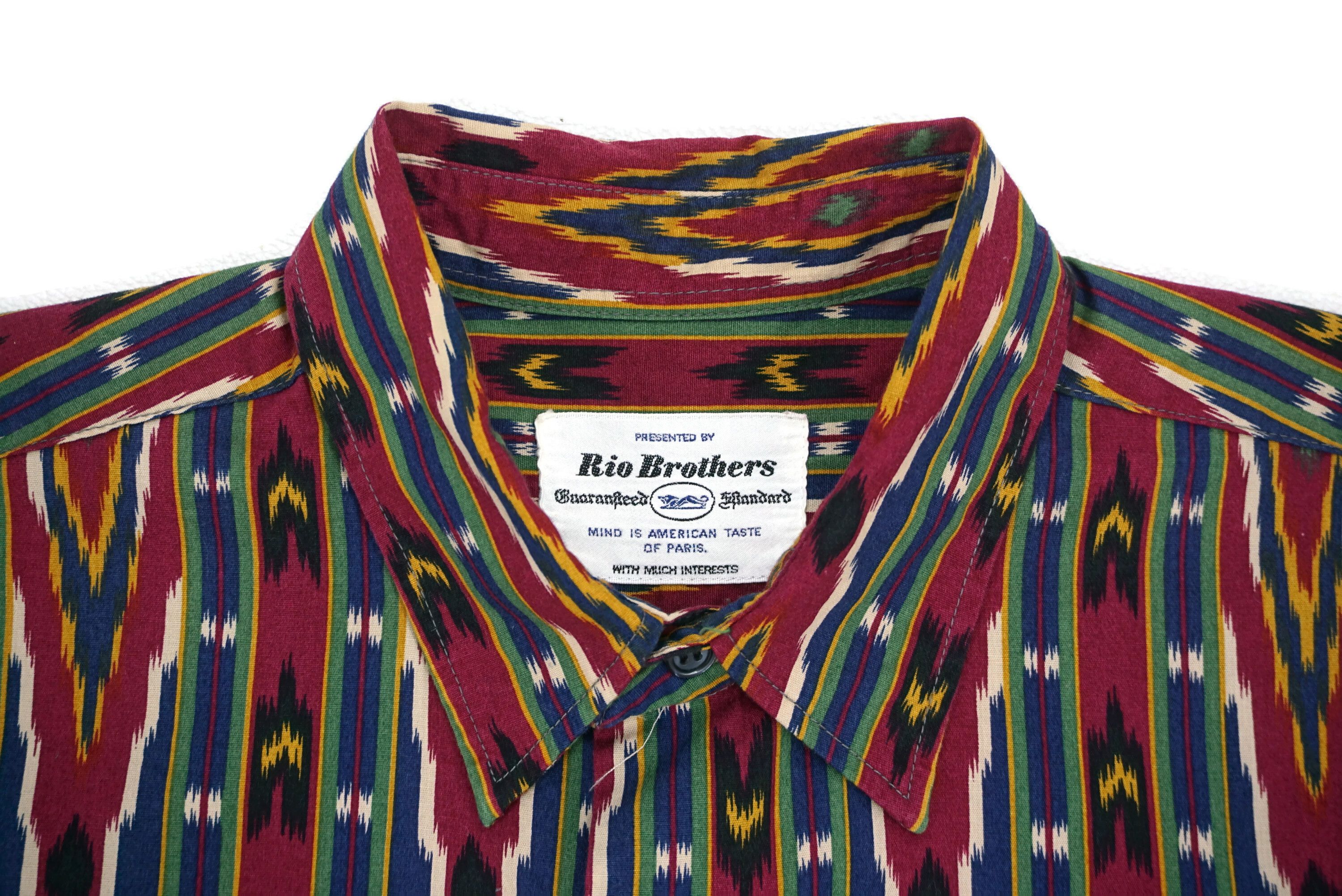 Japanese Brand Rio Brothers Western Shirt Aztec Southwestern Full Print Size US M / EU 48-50 / 2 - 5 Thumbnail
