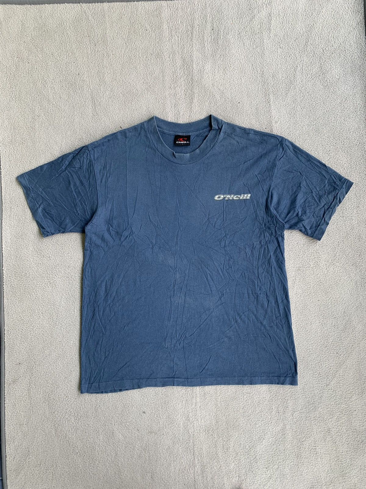 O'Neill × Vintage Vintage Oneill Big Logo Fade Tee Shirt Surf Size US L / EU 52-54 / 3 - 2 Thumbnail