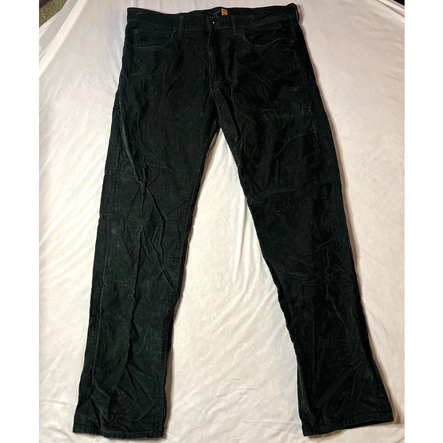 J.Crew J.Crew Men's 770 Corduroy Pants 36x32 Green Cotton Vintage Size US 36 / EU 52 - 3 Thumbnail