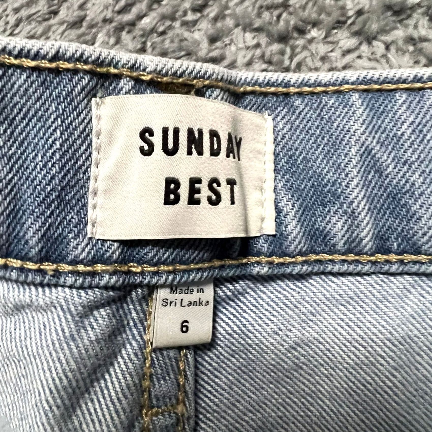 Vintage Sunday Best Aritzia Jeans Womens 6 (30x31) Distressed Straight High Rise Blue Jeans Womens 6 Regular Straight 30x31 Distressed High Rise Mens? Womens Size 28" / US 6 / IT 42 - 5 Thumbnail
