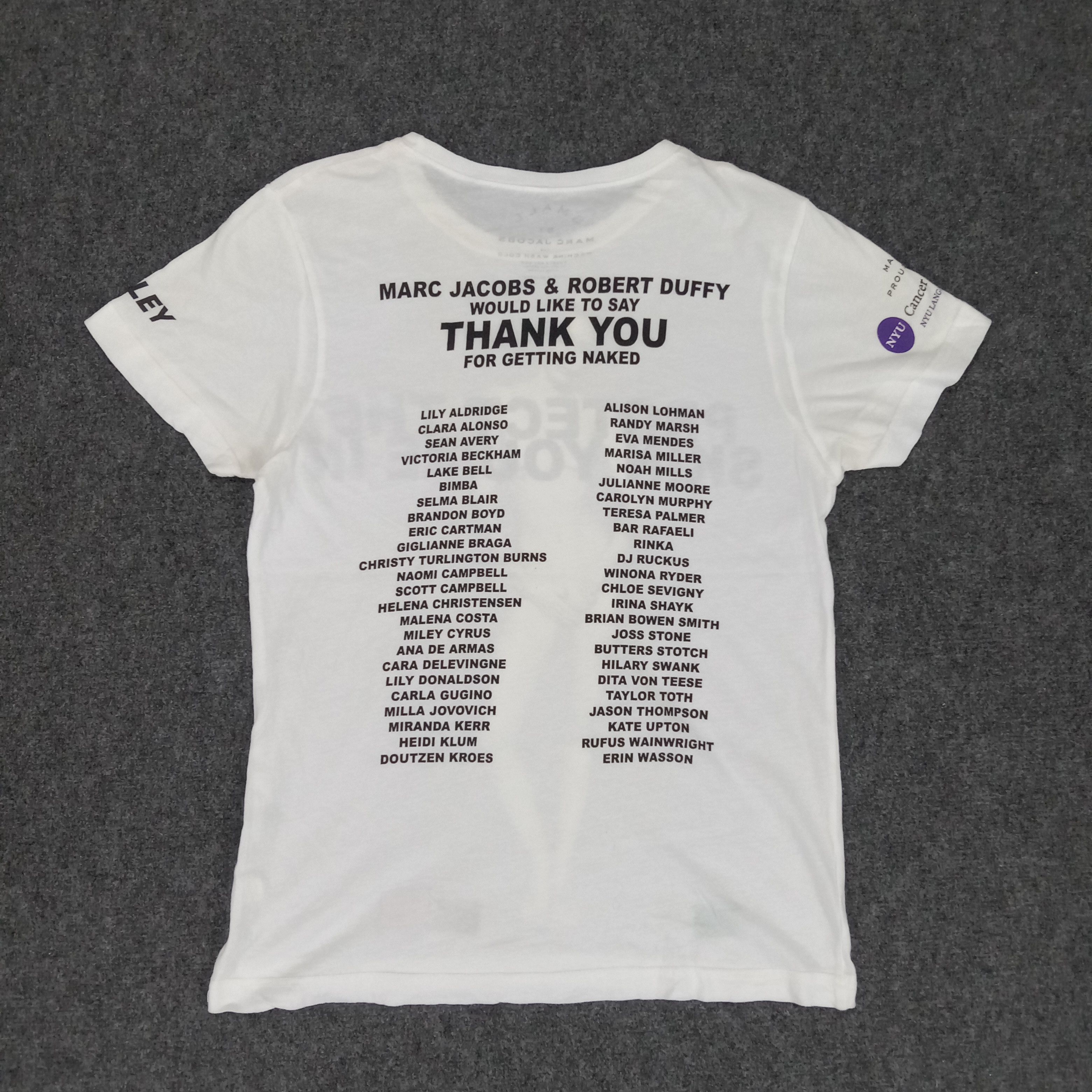Marc Jacobs × Vintage Marc Jacobs X Miley Cyrus Support Promo Naked Tshirt Size S / US 4 / IT 40 - 6 Thumbnail