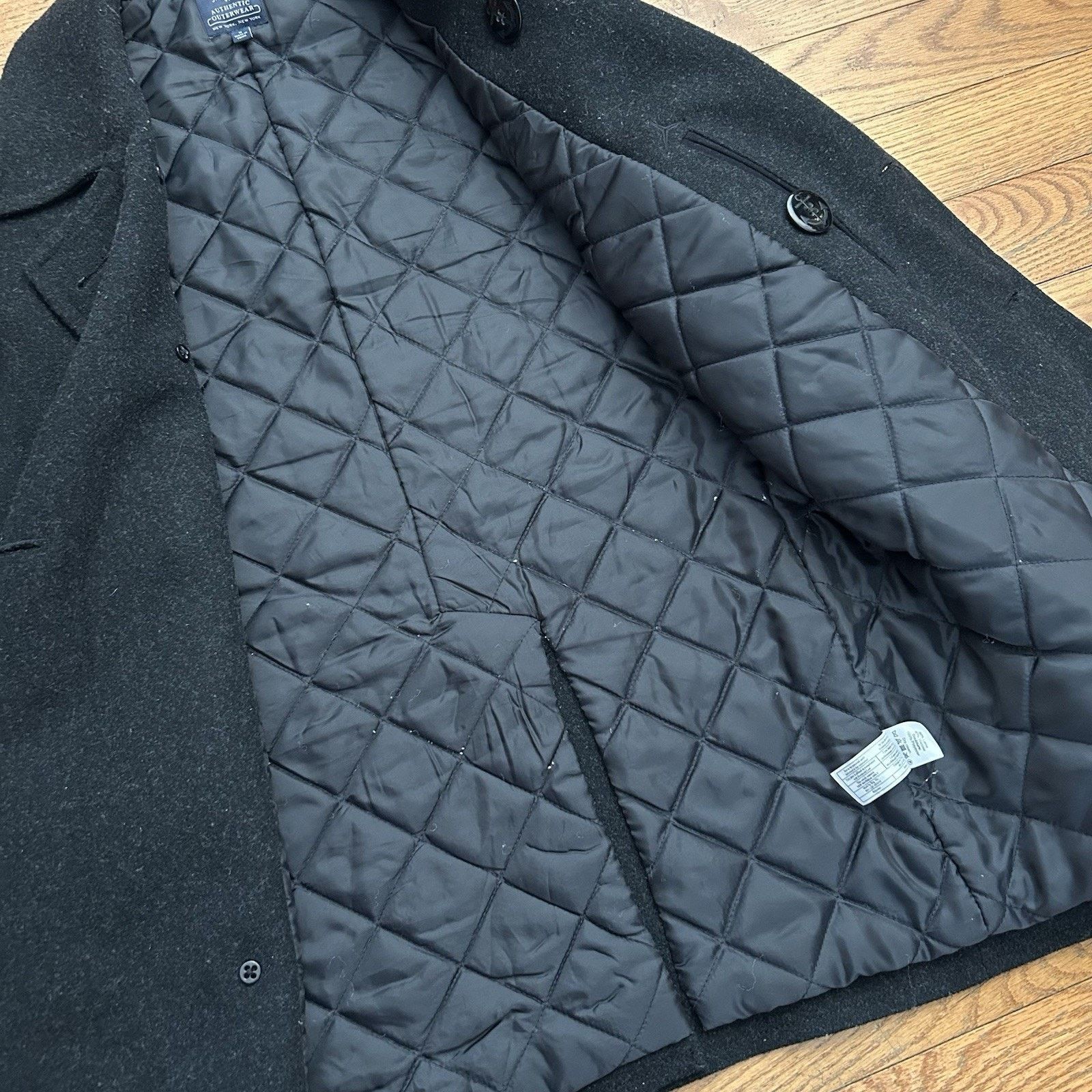 J.Crew Dock Peacoat Wool Blend Quilted Lined Coat Jacket Medium Size US M / EU 48-50 / 2 - 4 Thumbnail