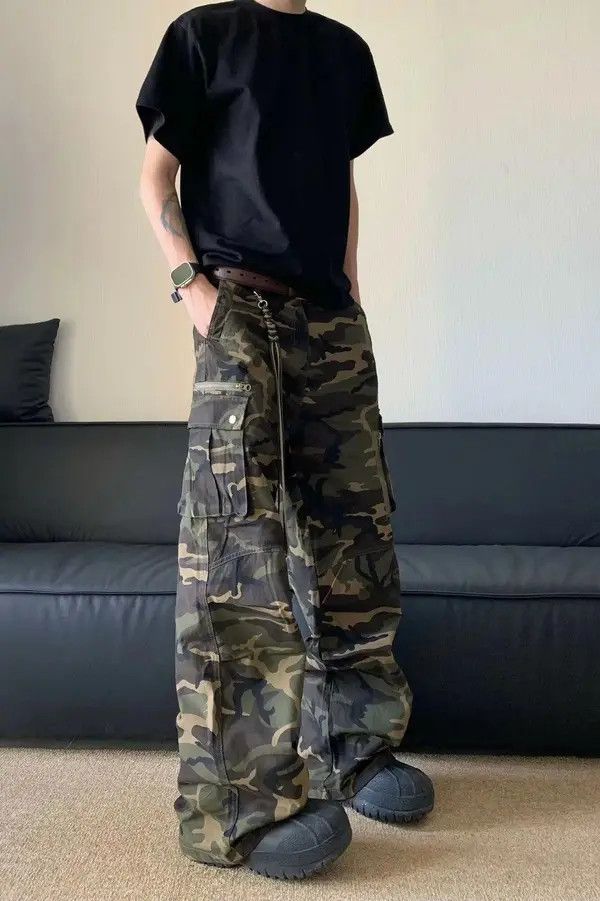VIBE Green Camouflage Cargo Pant Size US 30 / EU 46 - 1 Thumbnail