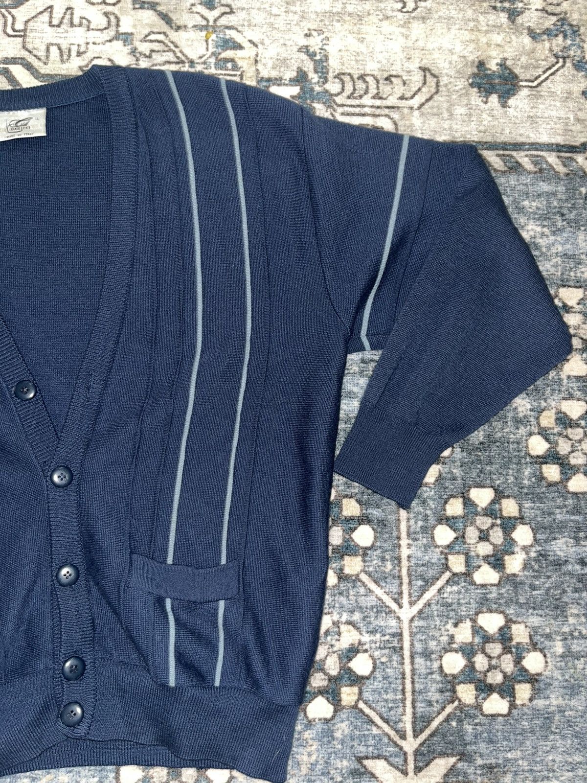 Other Blue embroidered cardigan Size US L / EU 52-54 / 3 - 4 Thumbnail