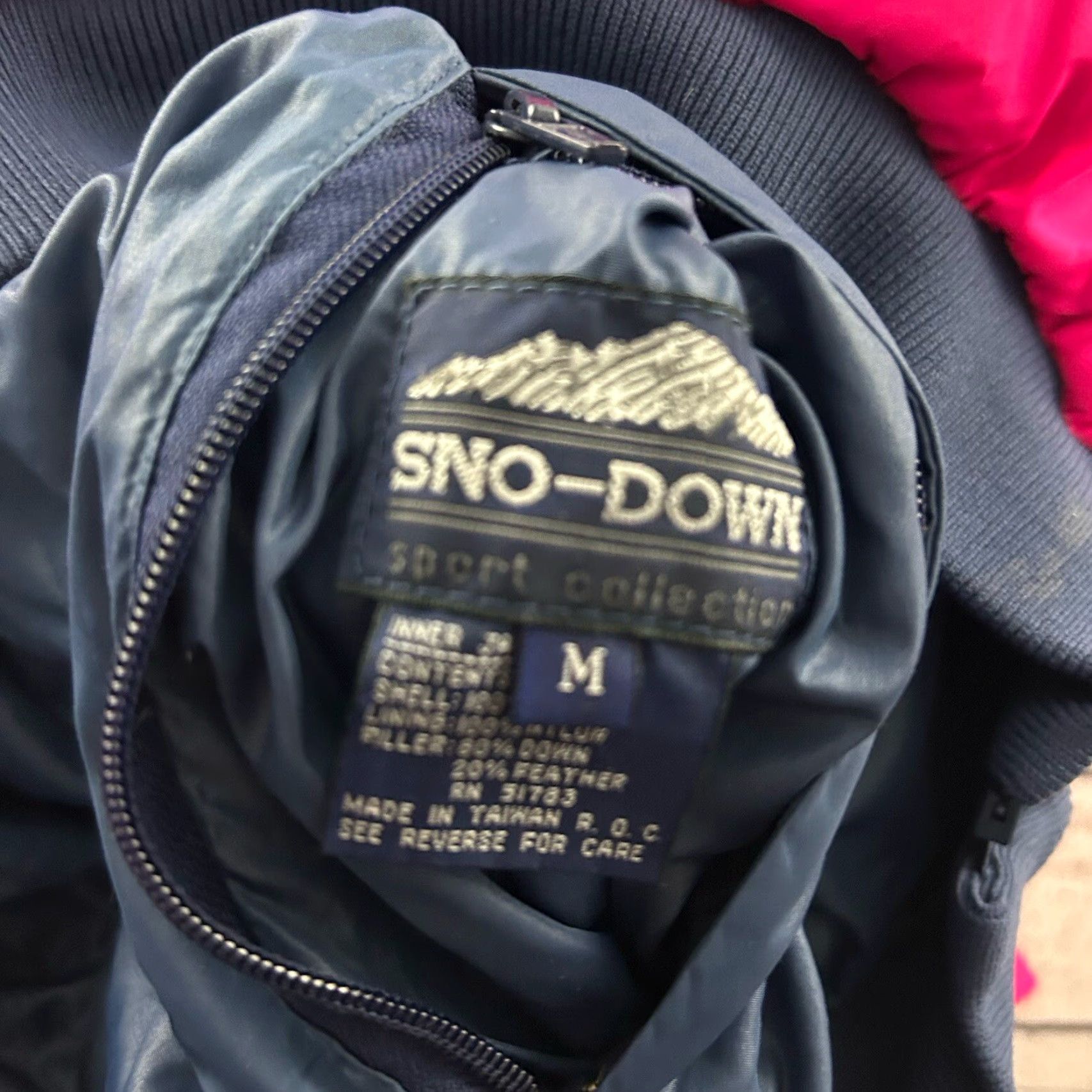 Vintage Vintage Sno-Down Reversible Down Jacket Women M Pink Blue Ski Winter Pufferhoodie Size M / US 6-8 / IT 42-44 - 4 Thumbnail