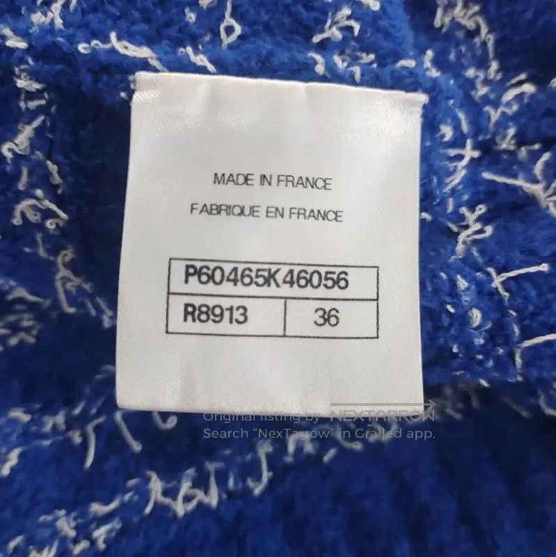 Chanel Chanel Blue Cotton Women's Cardigan . Size M / US 6-8 / IT 42-44 - 4 Thumbnail