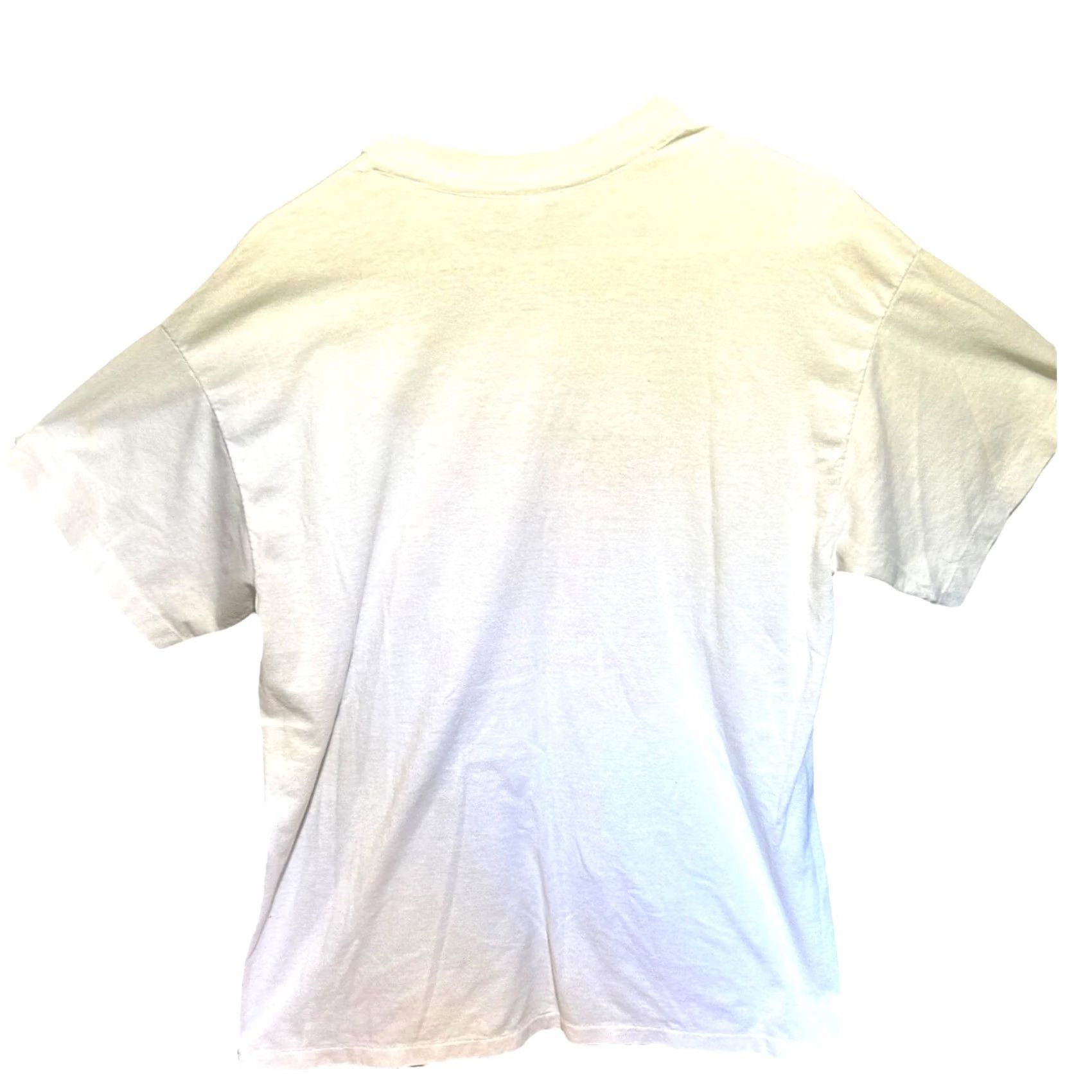 Fruit Of The Loom VINTAGE Fruit of the Loom Shirt Men White XL Crew Neck Short Sleeve Graphic Tee Ad Campaign Chip 1988 World Championship Made In USA Size US XL / EU 56 / 4 - 6 Thumbnail