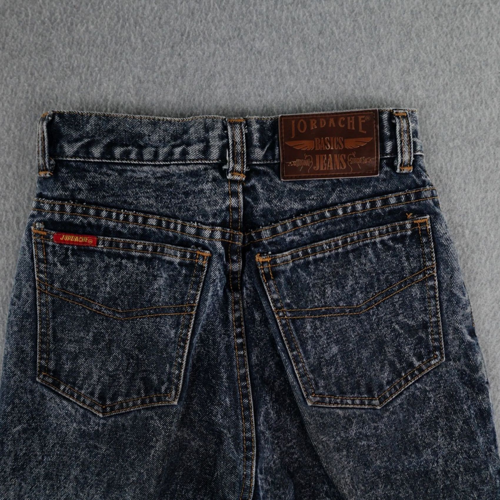 Jordache VINTAGE Jordache Jeans Womens 6 (6x29) High Waisted Acid Wash 5-Pocket Denim Blue Mens Womens Boys Girls Size 28" / US 6 / IT 42 - 6 Thumbnail