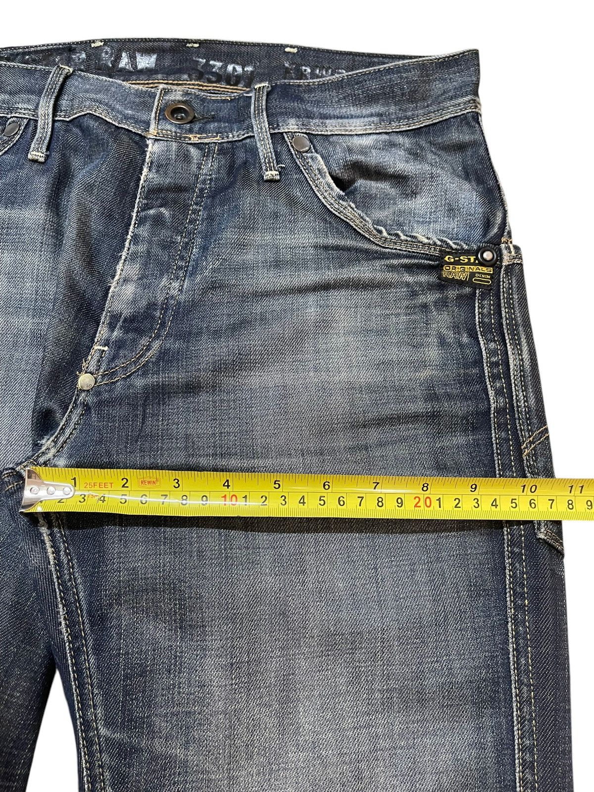 G-Star Vintage Japanese Gstar Faded Wash Style Loose Jeans Size US 32 / EU 48 - 14 Thumbnail