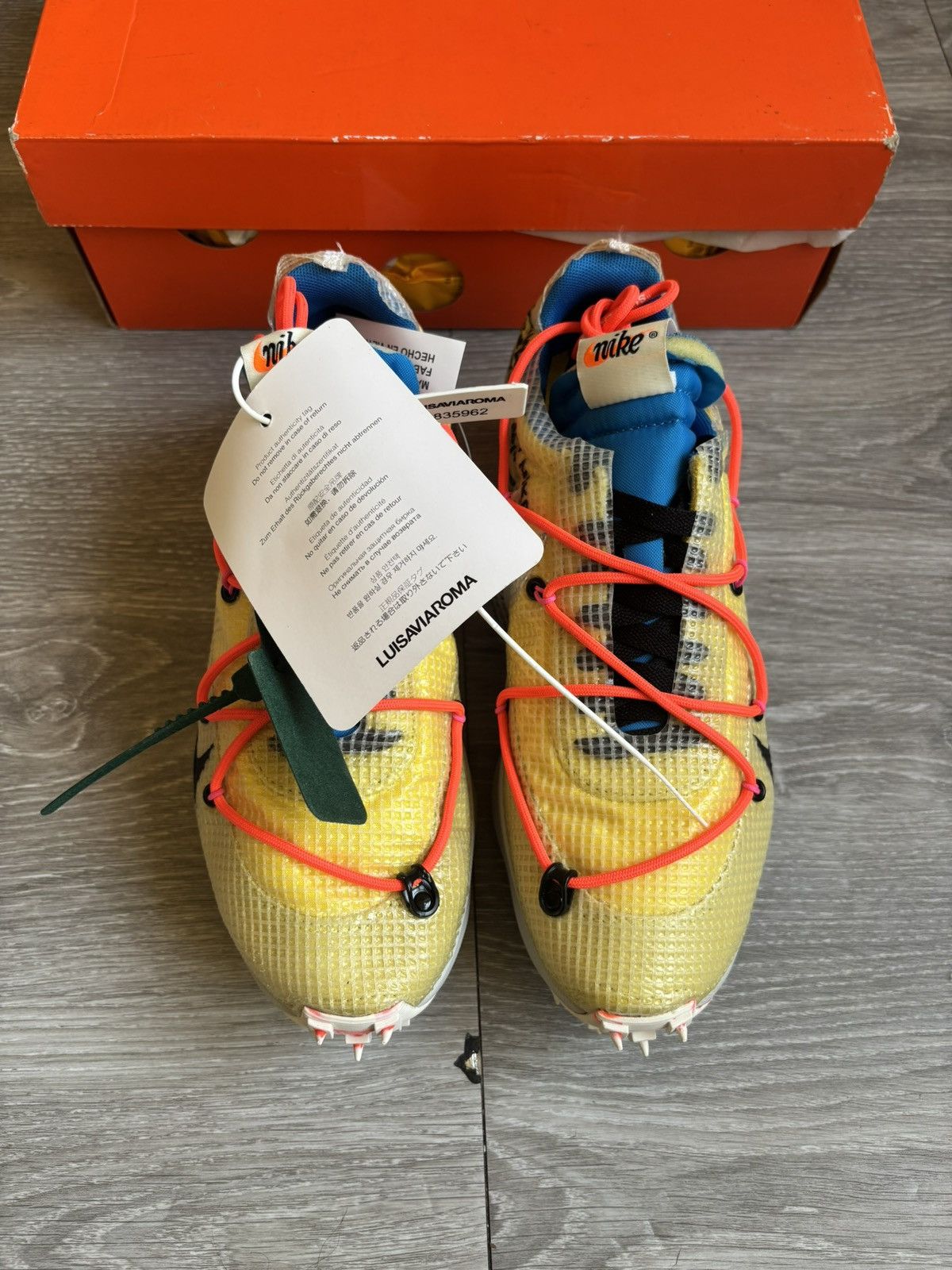 Nike × Off-White Nike Off White Tour Yellow Vapor Street Size US 7.5 / IT 37.5 - 4 Thumbnail