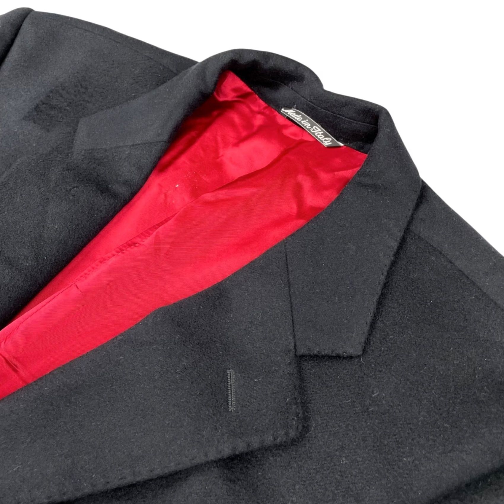 CO Carroll & Co Blazer Mens 44S Two-Button Navy Blue Cashmere Italy Size 44R - 2 Thumbnail