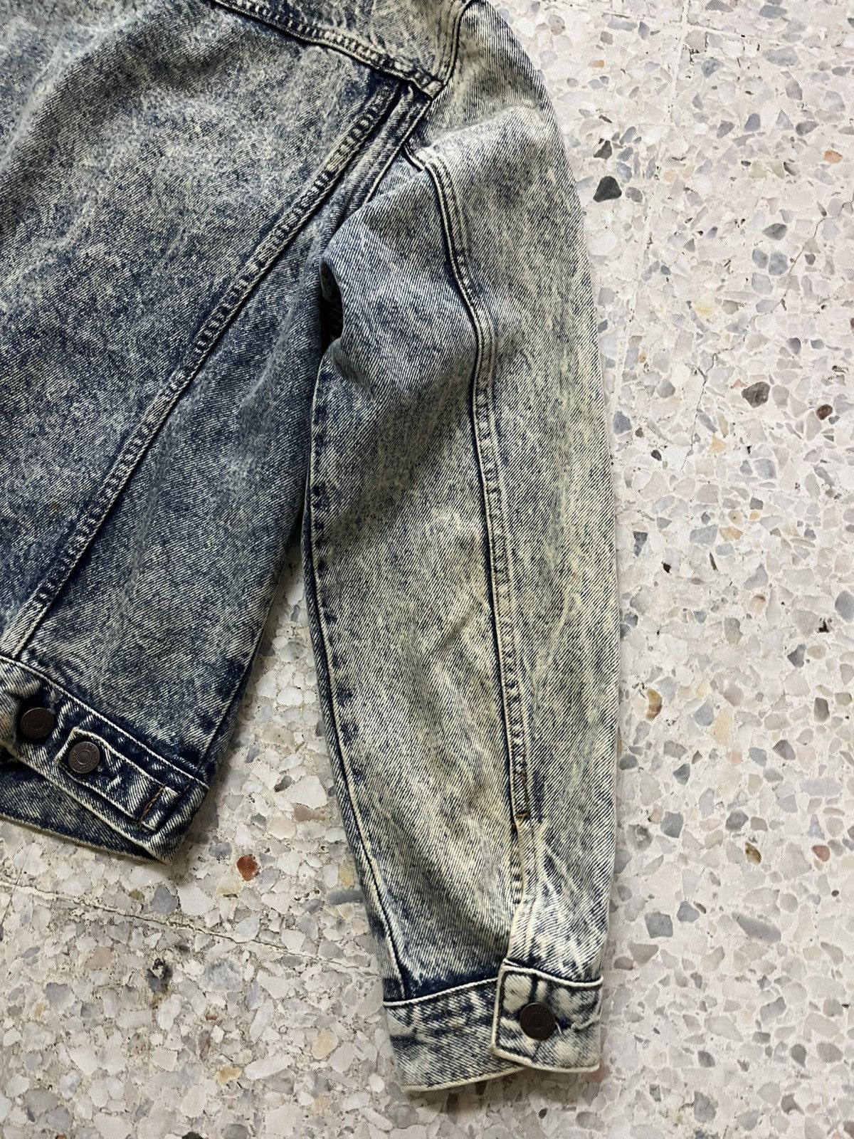 Levi's Vtg 80s Levi’s 70610 Acid Wash Trucker Jacket Size US M / EU 48-50 / 2 - 7 Thumbnail