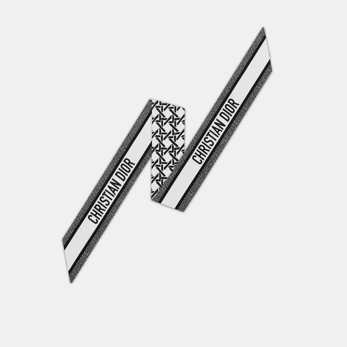 Dior o1bcso1str0226 Size:OS/Cannage Mitzah Scarf in White/Black Size ONE SIZE - 2 Thumbnail