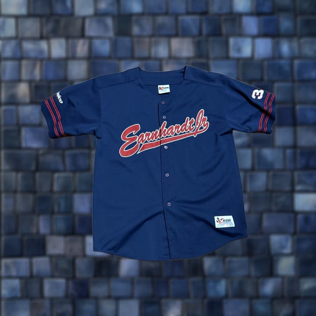 Chase Authentics VINTAGE Chase Dale Earnhardt Sr. #3 Baseball Style Embroidered Jersey Mens L Size US L / EU 52-54 / 3 - 1 Thumbnail