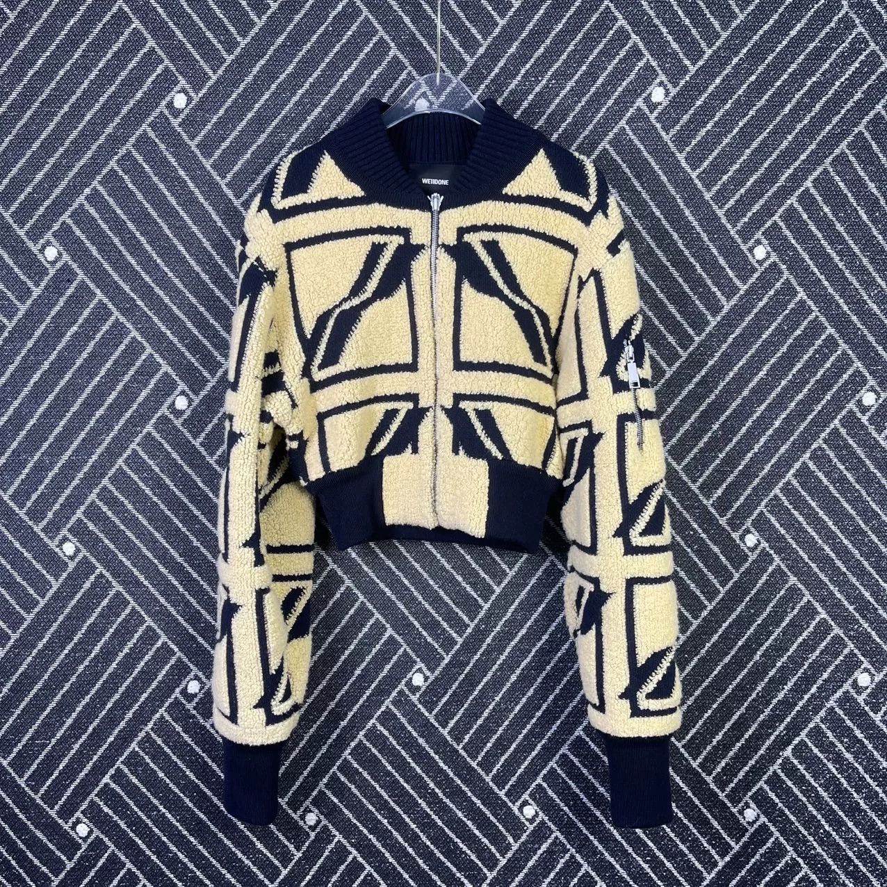 WE11DONE WE11DONE FW21 Suede Logo Jacket Size M / US 6-8 / IT 42-44 - 1 Thumbnail
