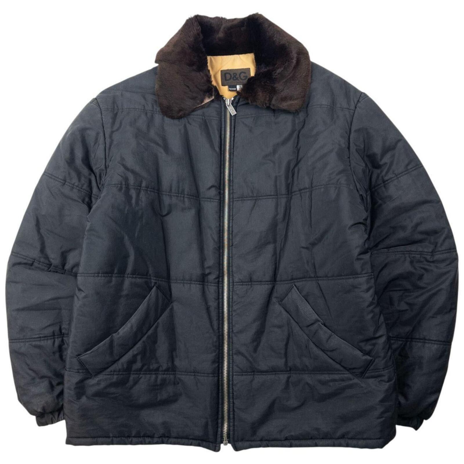 Dolce & Gabbana Vintage 90s Dolce & Gabbana Padded Fur Collar Jacket Size M Size US M / EU 48-50 / 2 - 1 Thumbnail