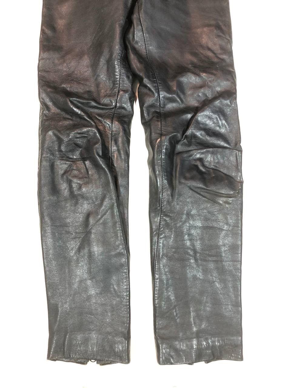 Vintage Vintage Rare Biker Motorcycle Leather Pants Size US 30 / EU 46 - 4 Thumbnail