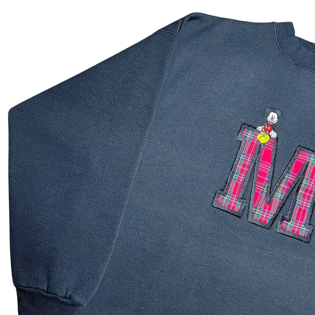 Disney × Vintage Vtg 90s Disney Mickey Mouse Embroidered Letter Sweatshirt Size US XL / EU 56 / 4 - 13 Thumbnail