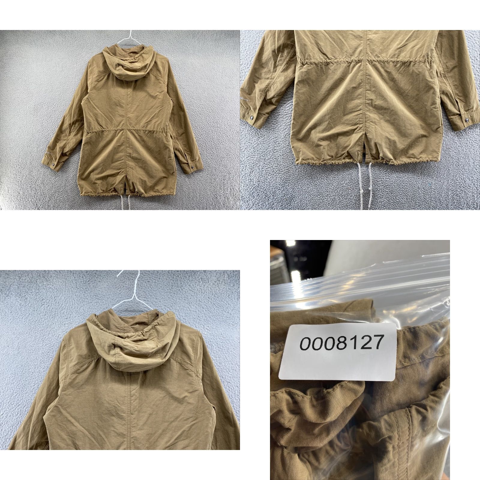 Eddie Bauer Eddie Bauer Hooded Nylon Full Zip Beige Jacket Size L Outdoors Size L / US 10 / IT 46 - 8 Thumbnail