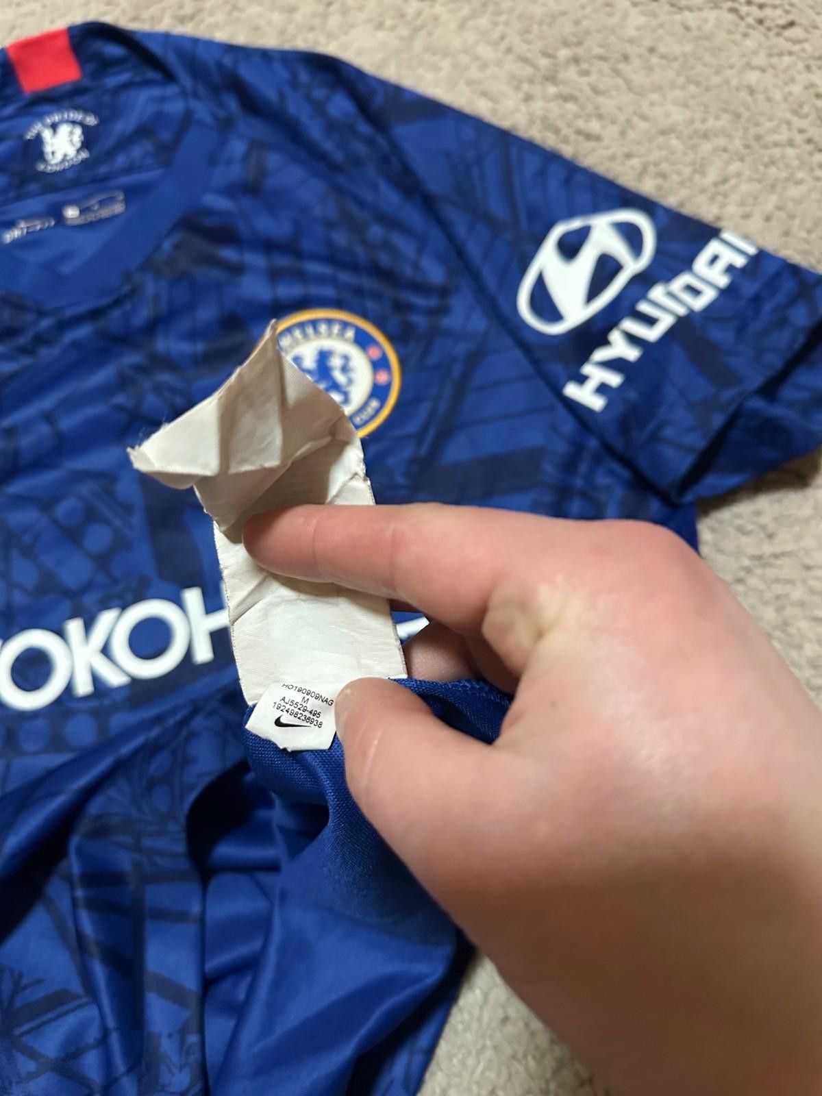 Nike Nike CHELSEA 2019 2020 Home Football Shirt Soccer Jersey #10 Size US M / EU 48-50 / 2 - 7 Thumbnail