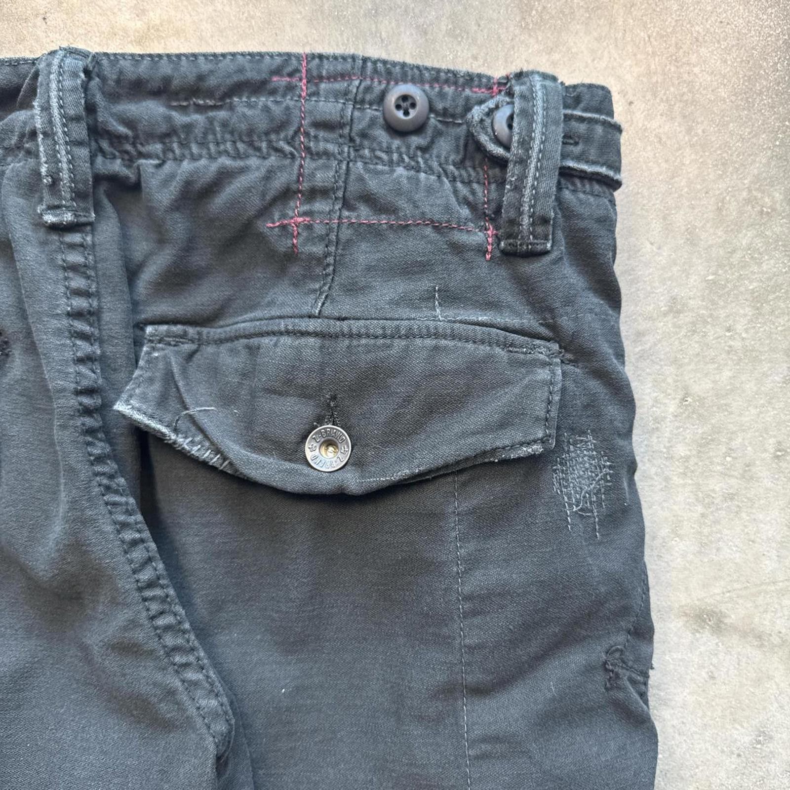 Other Black Vintage Cargo Pants With A Worn Look Cargo Size 29" - 6 Thumbnail