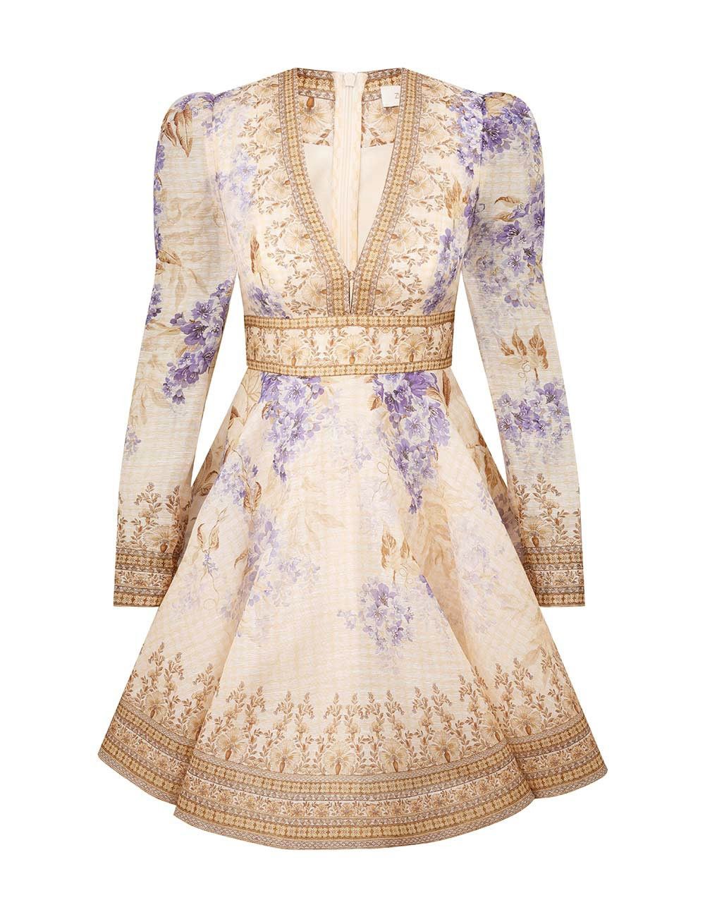 Zimmermann Rhythm Ruched Glitter Mini Dress | Grailed