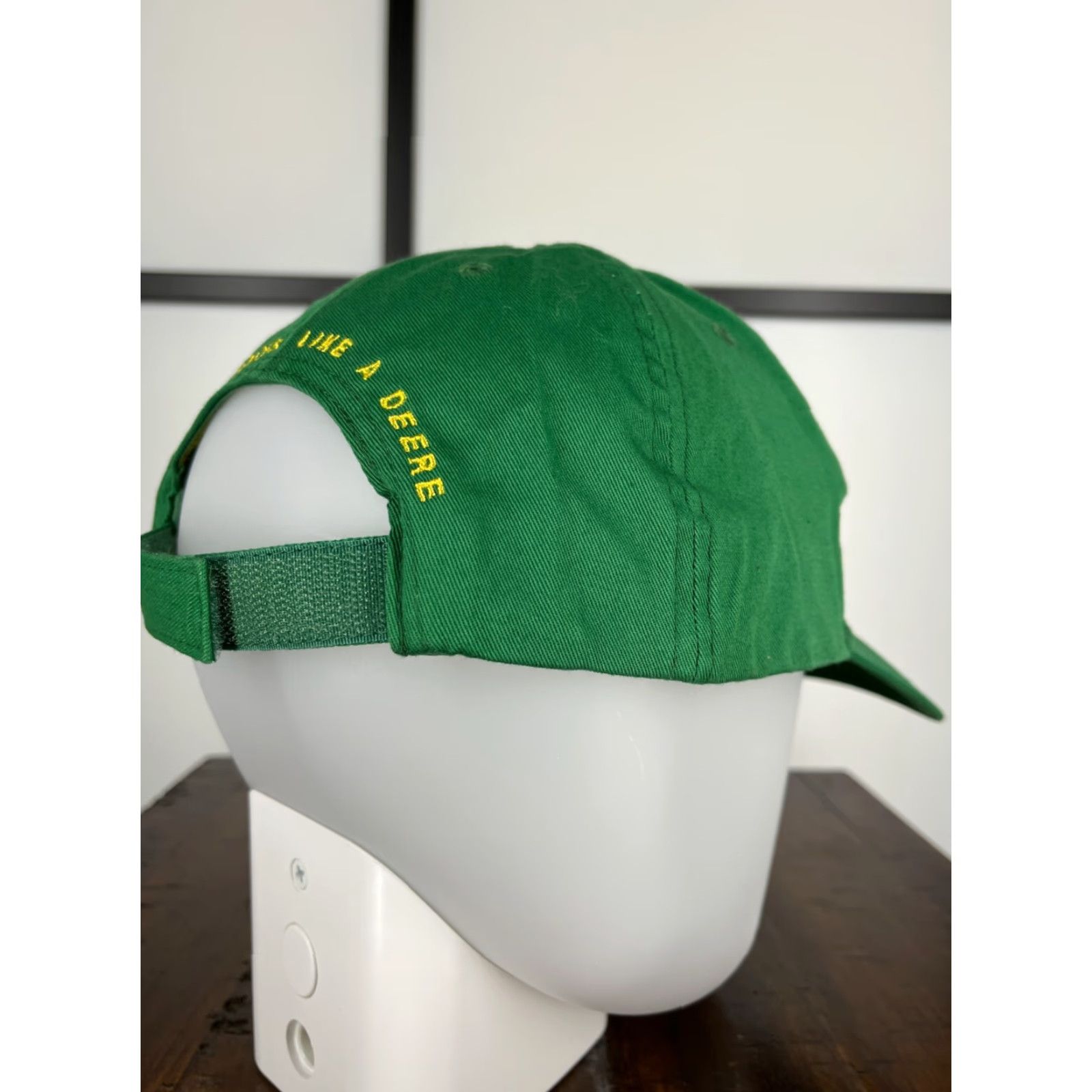 John Deere John Deere Hat Cap Strap Back Adult Green Yellow Tractors Equipment Farm F Size ONE SIZE - 7 Thumbnail