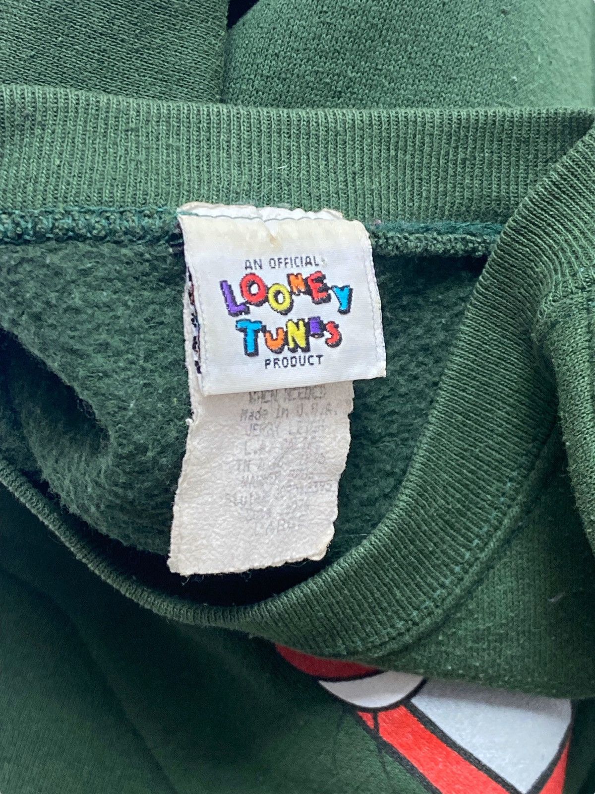 Disney 1995 Vintage DISNEY LOONEY TUNES Cropped Sweatshirt Big Logo Size US M / EU 48-50 / 2 - 4 Thumbnail
