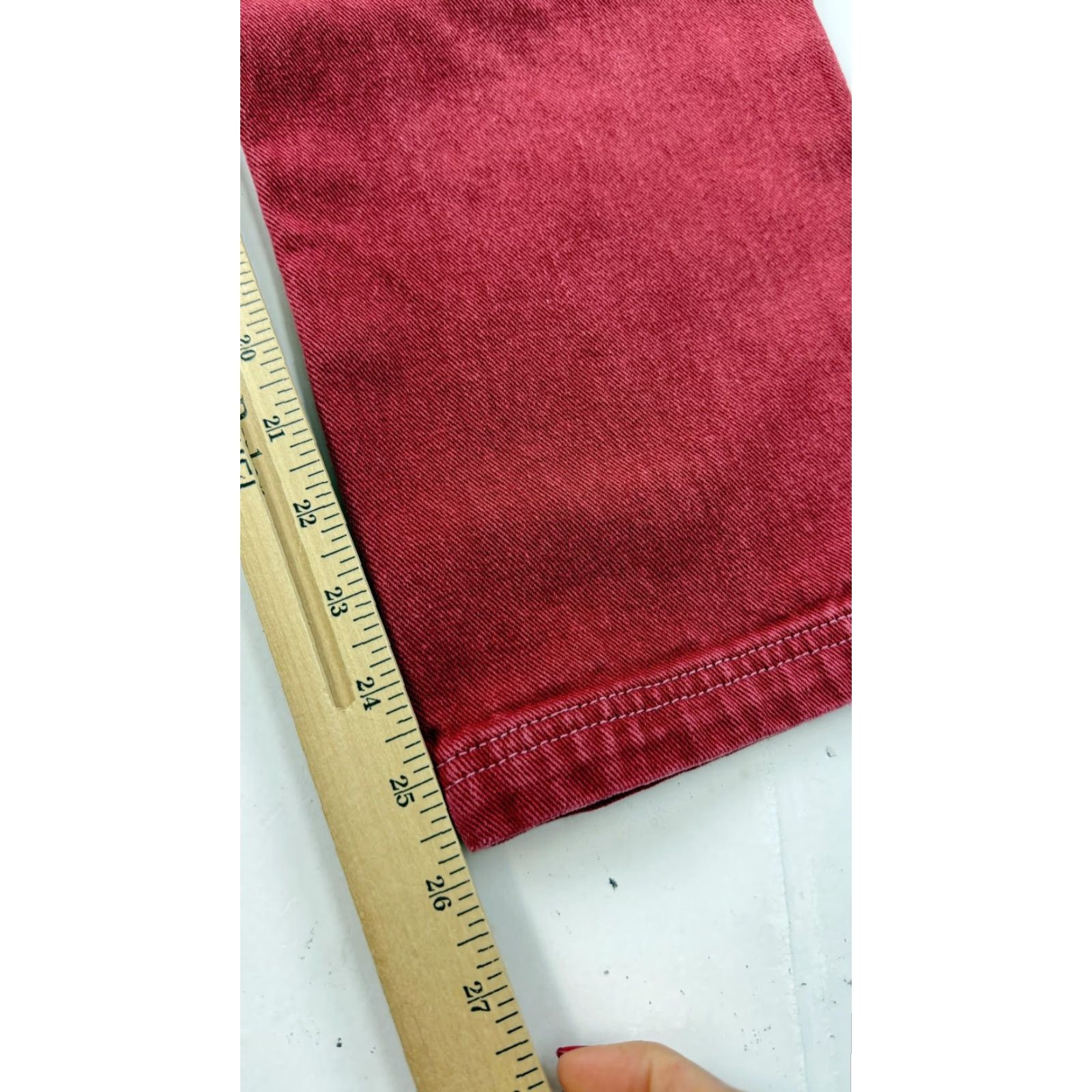 Pacsun PacSun Cargo Pants Womens XS Red 100% Cotton Elastic Waist Casual Pants Size 26" / US 2 / IT 38 - 7 Thumbnail