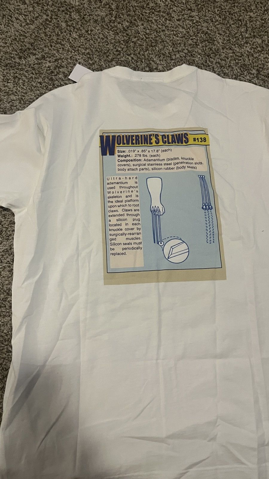 Kith × Marvel Comics Kith Marvel Wolverine Vintage Card Tee White Size Large Size US L / EU 52-54 / 3 - 4 Thumbnail