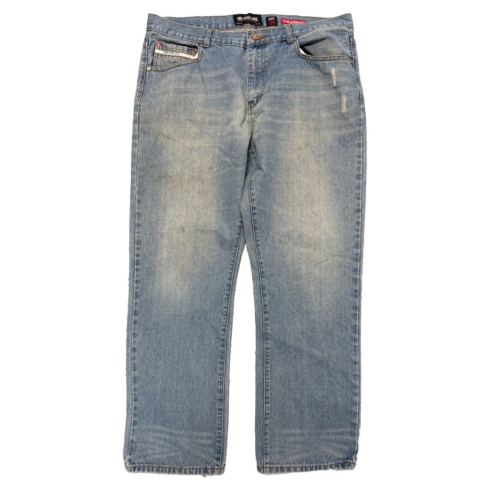 Marc Ecko × Vintage Vintage Ecko Unltd Jeans Mens 38 Blue Slim Straight Streetwe Size US 38 / EU 54 - 1 Thumbnail