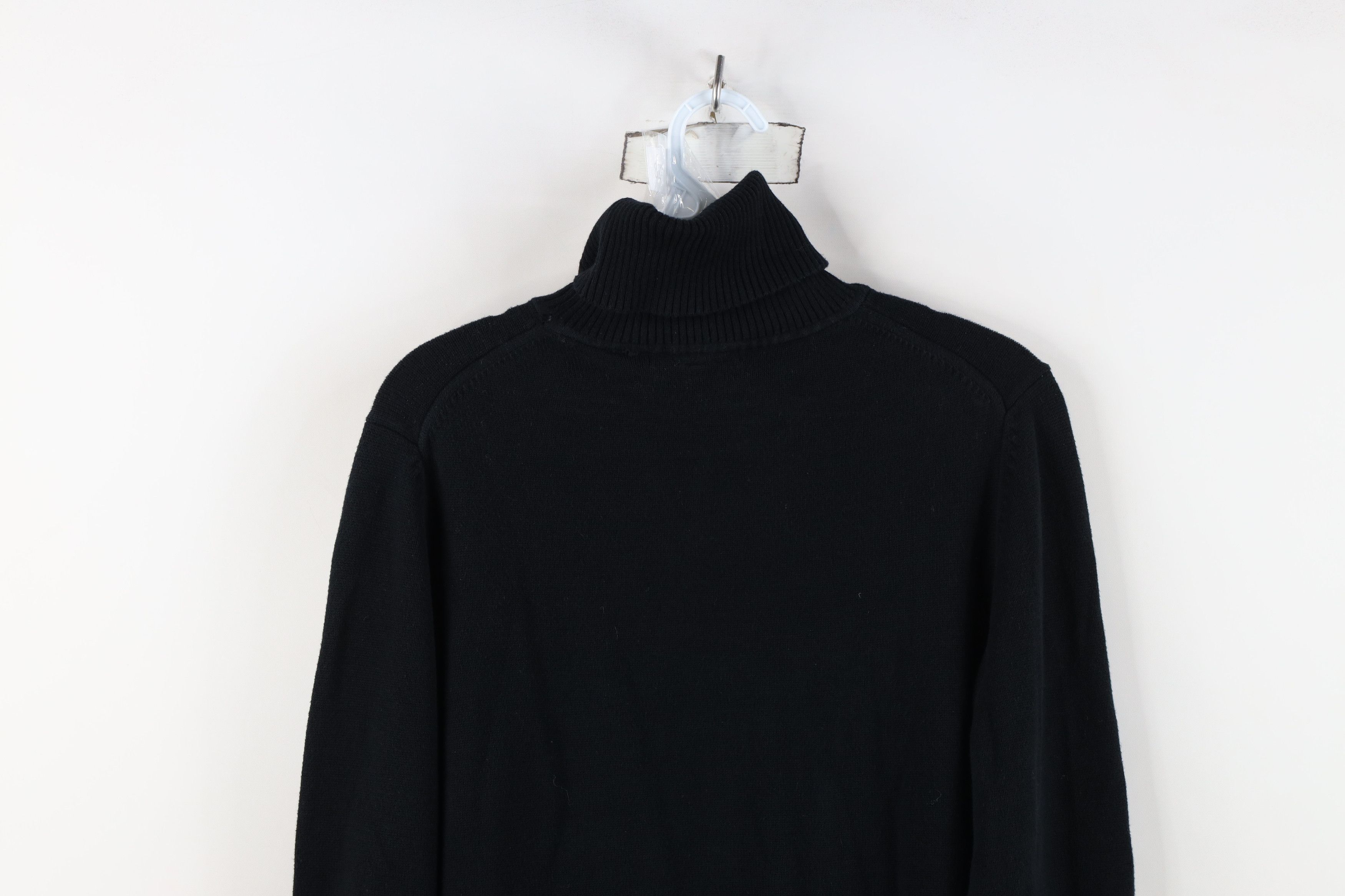 Gap Vintage Y2K Gap Blank Stretch Knit Turtleneck Sweater Black Size XL / US 12-14 / IT 48-50 - 13 Thumbnail