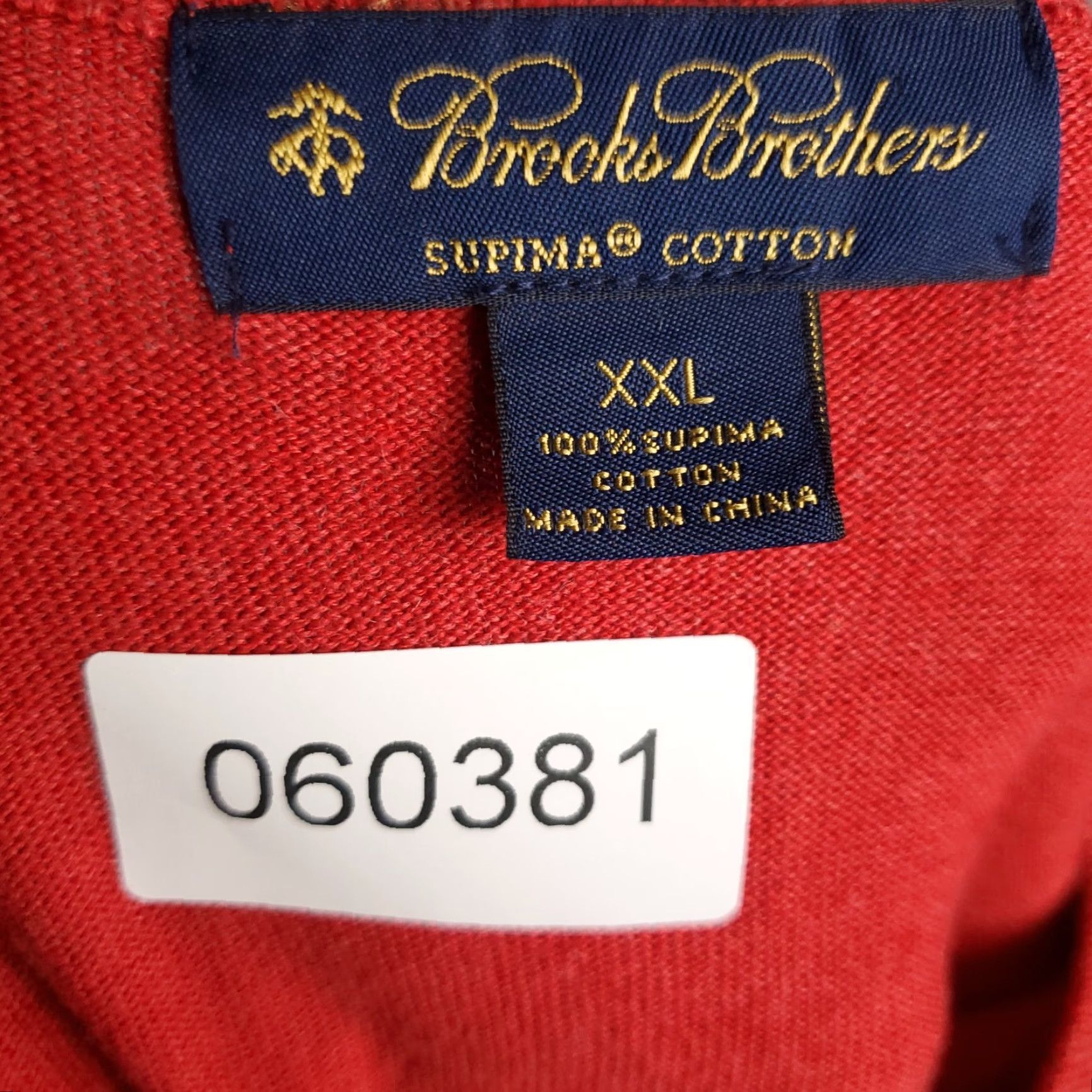 Brooks Brothers VINTAGE Brooks Brothers Sweater Mens Size 2XL Red Knit V-Neck Pullover Shirt Casual Winter Size US XXL / EU 58 / 5 - 8 Thumbnail