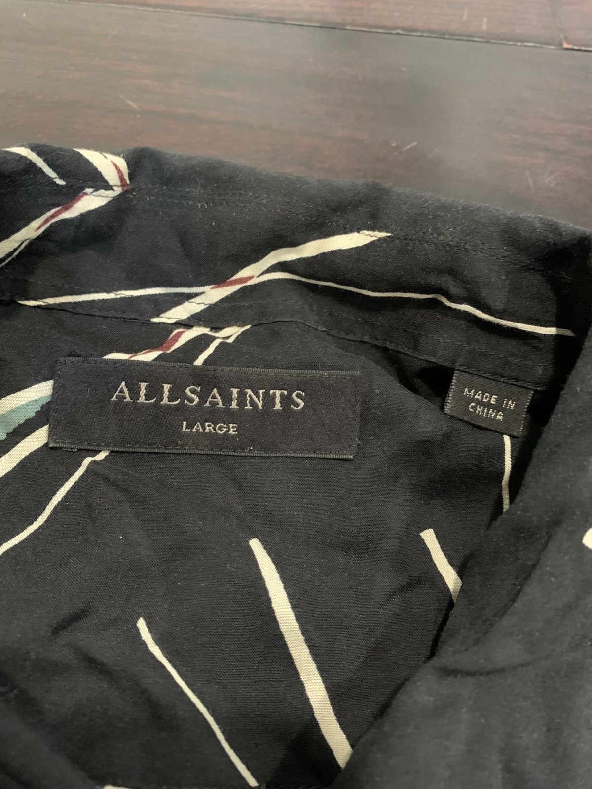 Allsaints Allsaints Moreland LS button up Size US L / EU 52-54 / 3 - 4 Thumbnail