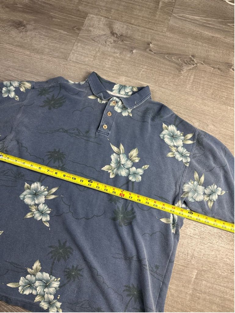 Tommy Bahama Men's Tommy Bahama Polo Shirt XL Blue Floral Size US XL / EU 56 / 4 - 3 Thumbnail