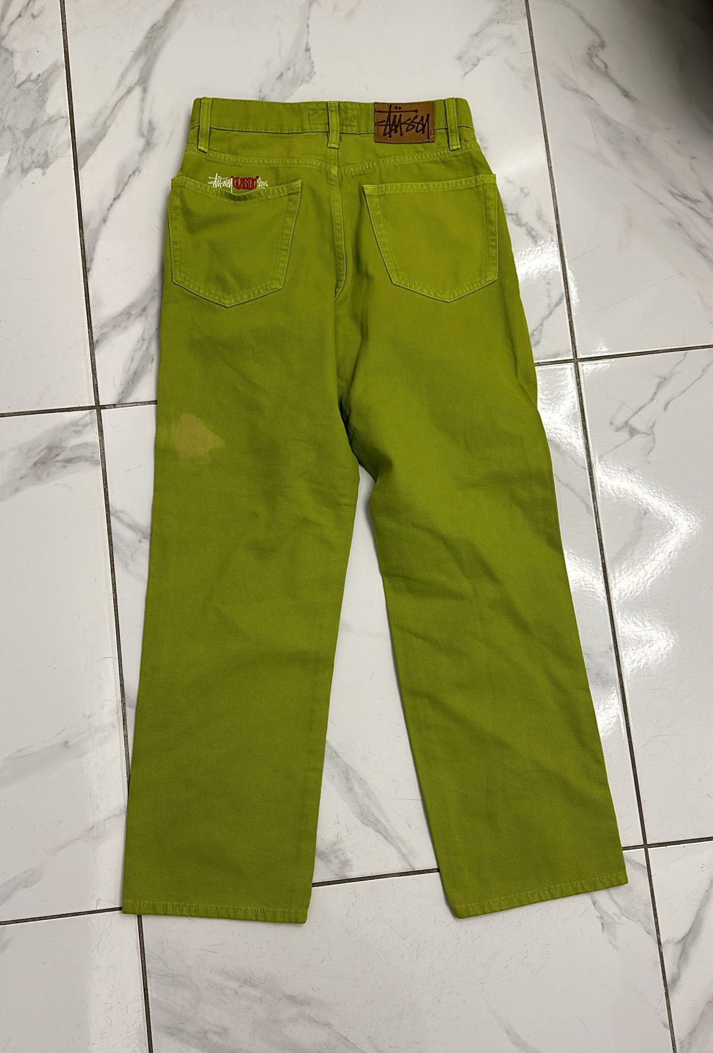 Stussy Stussy Classic Jean Washed Canvas “Cactus” 28 Size US 28 / EU 44 - 2 Thumbnail