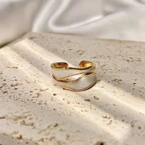 Japanese Brand × Vintage Vintage White Enamel Metal Irregular Shape Geometric Size ONE SIZE - 3 Thumbnail